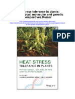 Download Heat Stress Tolerance In Plants Physiological Molecular And Genetic Perspectives Kumar full chapter