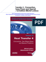 Heat Transfer 4 Convection Two Phase Flows and Special Problems 1St Edition Michel Ledoux Full Chapter