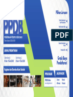 Banner PPDB Geometrik Biru Dan Hijau