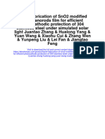 Download Facile Fabrication Of Sno2 Modified Tio2 Nanorods Film For Efficient Photocathodic Protection Of 304 Stainless Steel Under Simulated Solar Light Juantao Zhang Hualong Yang Yuan Wang Xiaohu Cui full chapter