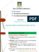 09122019phys 1101 Notes Mechanics 1