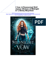 Midnight Vow A Paranormal Wolf Shifter Romance Wolves of Midnight Book 1 Becky Moynihan Full Chapter