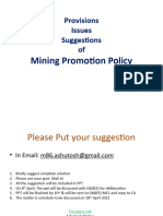 Mining Promotion Issues