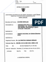 Proceso - Accion Popular Coralina Vs Agencia Nacional de Hidrocarburos, Ecopetrol, REPSOL YPS