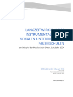 Langzeitwirkung des instrumentalen und vokalen Unterrichts an Musikschulen