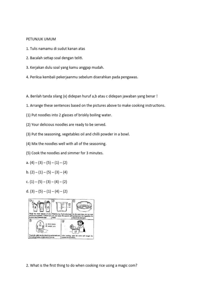 Latihan Soal Bahasa Inggris Kelas 9 Semester 1 Wps Office Pdf Kebab