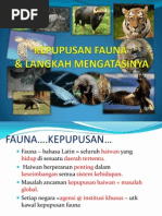 Kepupusan Fauna & Langkah Mengatasinya