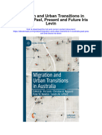 Migration and Urban Transitions in Australia Past Present and Future Iris Levin Full Chapter