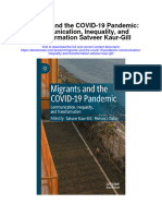 Migrants and The Covid 19 Pandemic Communication Inequality and Transformation Satveer Kaur Gill Full Chapter
