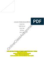 NURS FPX 6030 Assessment 2 Problem Statement (PICOT)