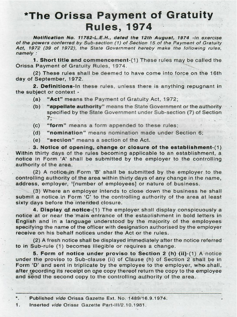 The Orissa PG Rules, 1974 | PDF
