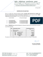 CRS Sanction Certificate