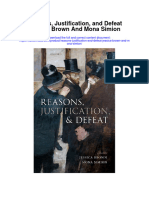 Reasons Justification and Defeat Jessica Brown and Mona Simion All Chapter
