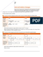 AO2 Worksheet 4 Absolute and Relative Changes