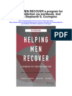 Helping Men Recover A Program For Treating Addiction Cjs Workbook 2Nd Edition Stephanie S Covington Full Chapter