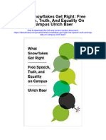 Download What Snowflakes Get Right Free Speech Truth And Equality On Campus Ulrich Baer all chapter