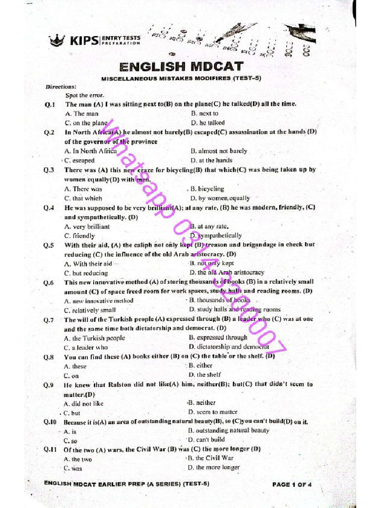 KIPS EP 2024 Eng 5 + Key | PDF
