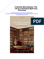 Download The Idea Of Semitic Monotheism The Rise And Fall Of A Scholarly Myth Guy Stroumsa full chapter