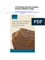 Download The Idea Of The Book And The Creation Of Literature Stephen Orgel full chapter