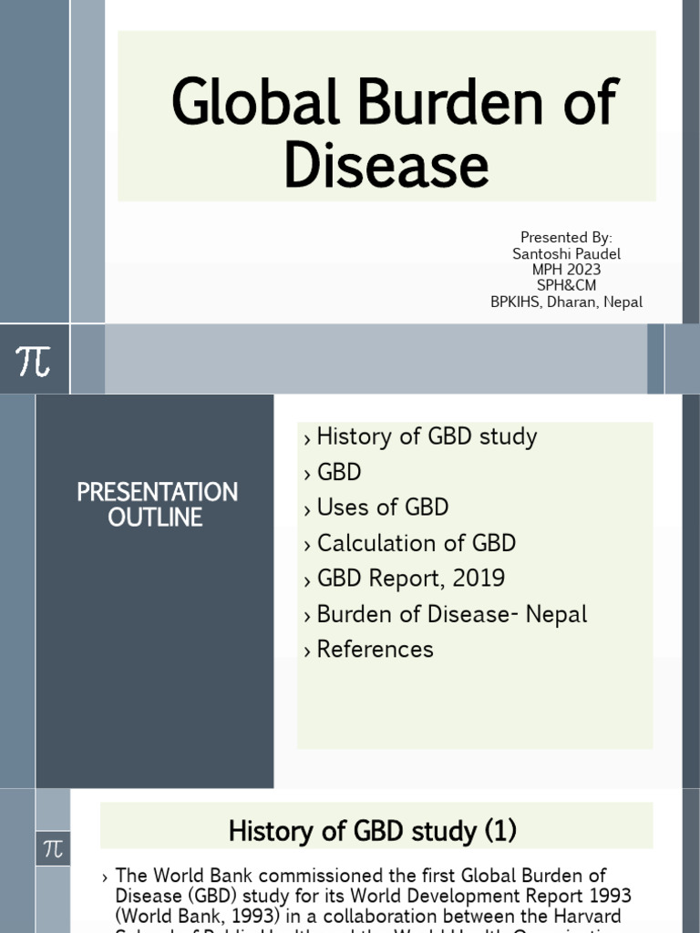 Global Burden of Disease Overview 2023 | PDF | Non Communicable Disease ...