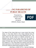 Shifting Paradigm of Public Health