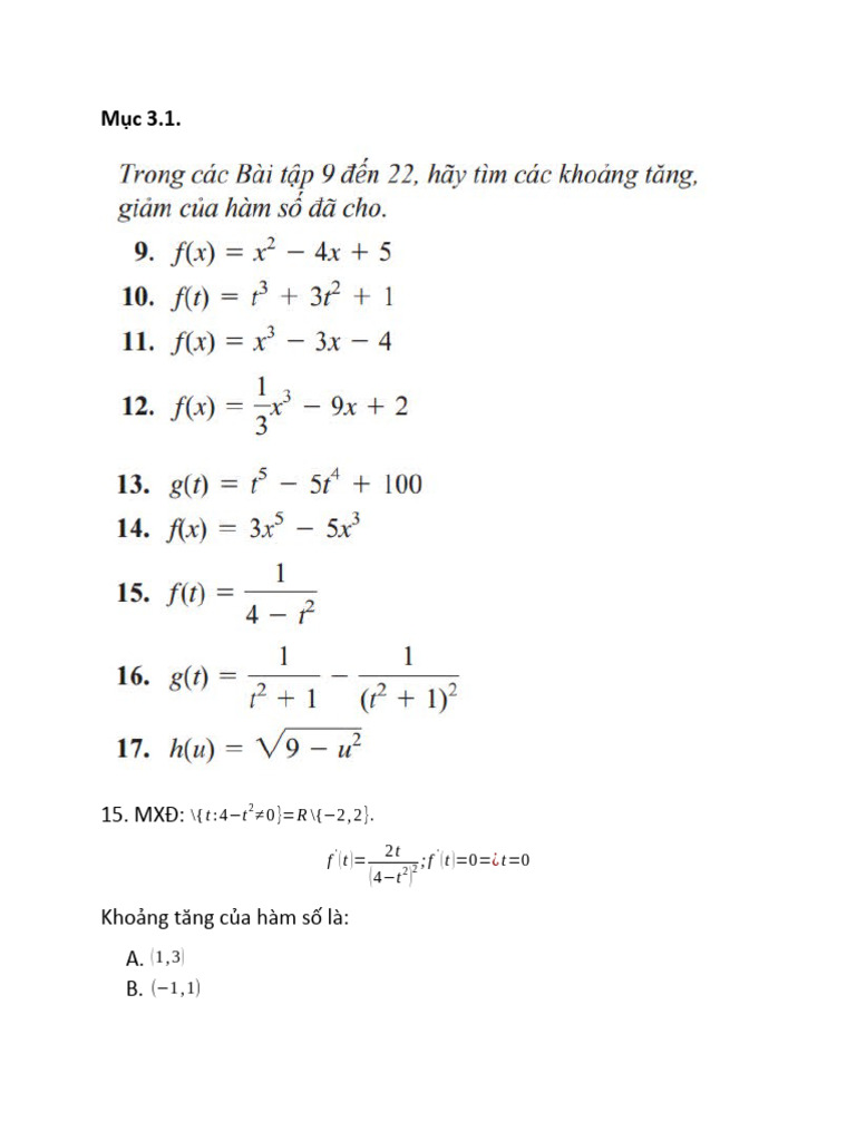 BT Chương 3 | PDF