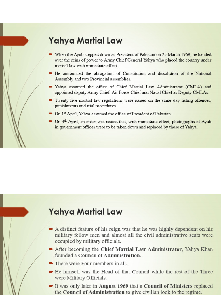 Yahya Regime Pdf Pakistan Government