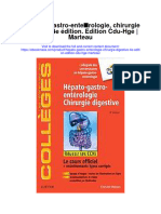 Hepato Gastro Enterologie Chirurgie Digestive 4E Edition Edition Cdu Hge Marteau Full Chapter