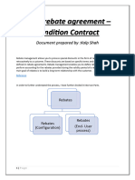 Sales Rebate Agreement - Condition Contract 1