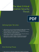 The Most Critical Information Security Threat