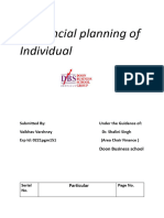 Financial Planning of Individual Synosis.....