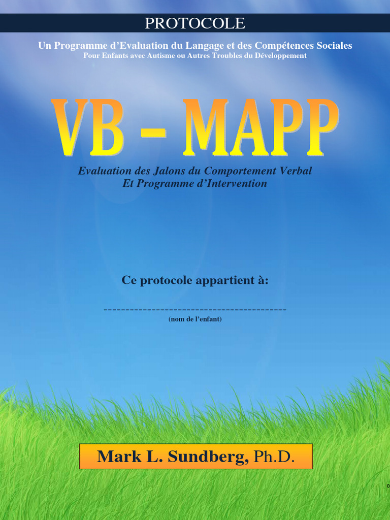 2 Protocole VB MAPP | PDF | Linguistique