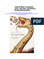 The Implicit Mind Cognitive Architecture The Self and Ethics Michael Brownstein Full Chapter