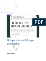 10 Topics For Civil Design Engineering: Skip To Main Contentlinkedin