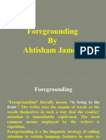 Foregrounding