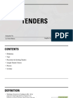 TENDERS