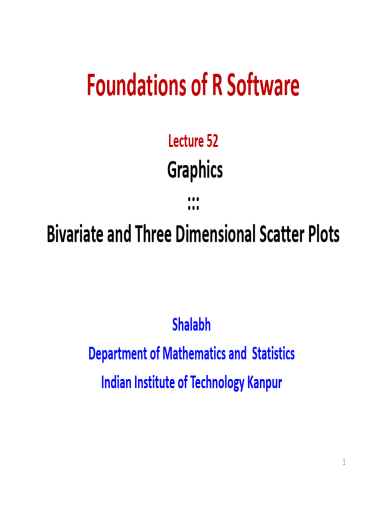 RCourse Lecture52 Statistics BivariateScatterPlots | PDF | Scatter Plot ...