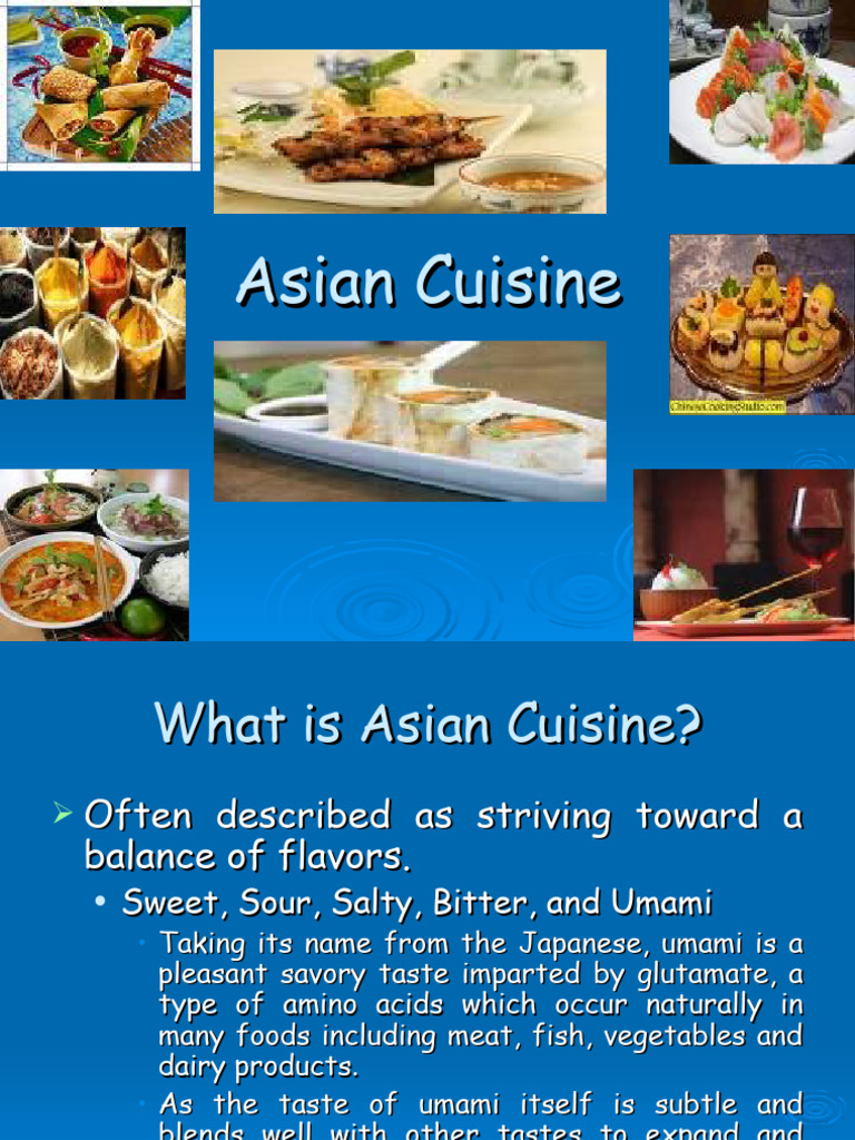 ASIAN CUISINE DEFINITION intelligence overview