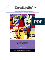 Download Whats Wrong With Lookism 1St Edition Andrew Mason all chapter