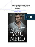 What You Need An Opposites Attract Hurt Comfort Gay Romance Avril Ashton All Chapter