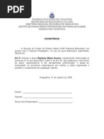Advertência indisciplina Advertência indisciplina