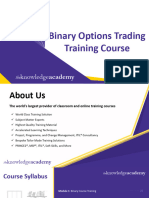 Binary Options Trading Training - Delegate Pack
