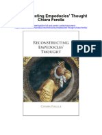 Download Reconstructing Empedocles Thought Chiara Ferella all chapter