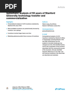 Systematic Analysis of 50 Years of Stanford University Technology - 2022 - Patte