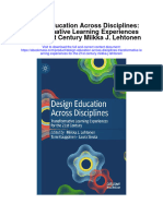 Secdocument - 543download Design Education Across Disciplines Transformative Learning Experiences For The 21St Century Miikka J Lehtonen Full Chapter