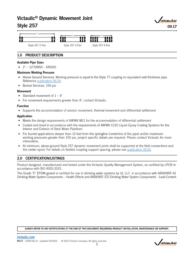 Style 257 | PDF | Pipe (Fluid Conveyance) | Patent