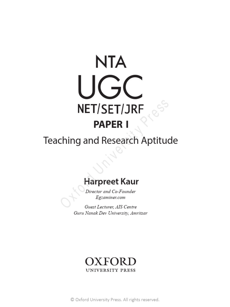 UGC NET Paper 1 Study Guide PDF | PDF | Learning | Educational Technology