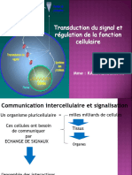 Cours Signalisation L3 Biochimie