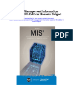 Mis 9 Management Information Systems 9Th Edition Hossein Bidgoli Full Chapter