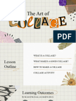 The Art of Collage Education Presentation in Beige Gold Collage Photographic Style
